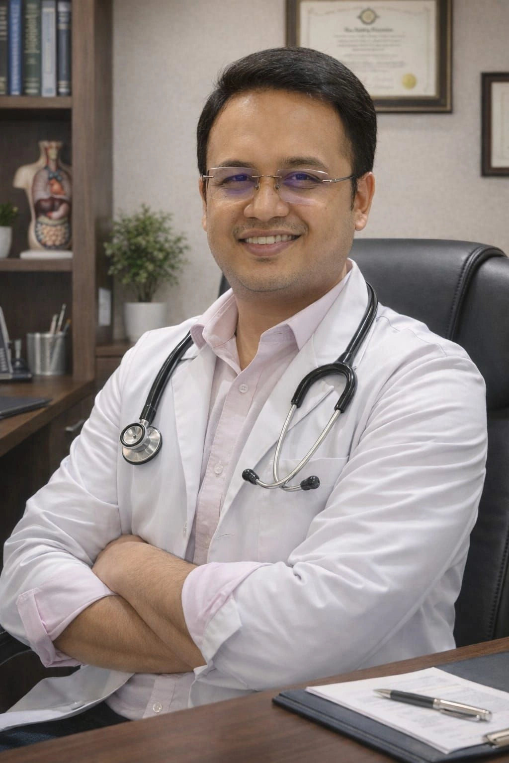 Dr. Ashish Anand in his clinic